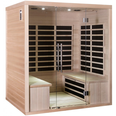 Red Cedar Wood Carbon Panel ห้องซาวน่าอินฟราเรดสำหรับบ้าน 4 ท่าน