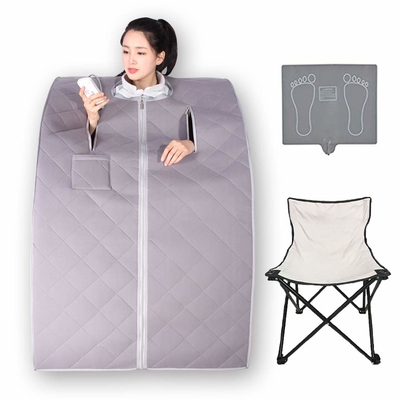 Home 1 Person SPA Relaxation Portable Infrared Sauna Kit พับได้ 1050W
