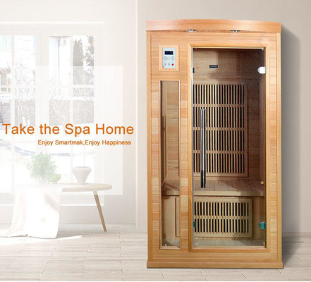 1750W ไม้หรูหราอินฟราเรดแห้งห้องซาวน่าในร่มสำหรับ 2 ท่าน