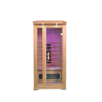 สี่เหลี่ยม Hemlock Home Sauna Room กระจกนิรภัย 8 มม. รับประกัน 1 ปี