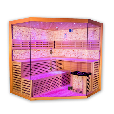 ก้าวล่วงเข้าไปในซาวน่าอบไอน้ำพร้อมเครื่องกำเนิดโอโซน 1800L * 1800W * 2100H Mm