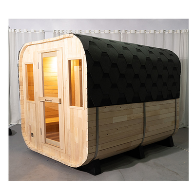 ซีดาร์ Custom Outdoor Dry Sauna สําหรับ 5-6 คน 220 วอลต์ หัวหินไม้ 8 มม.