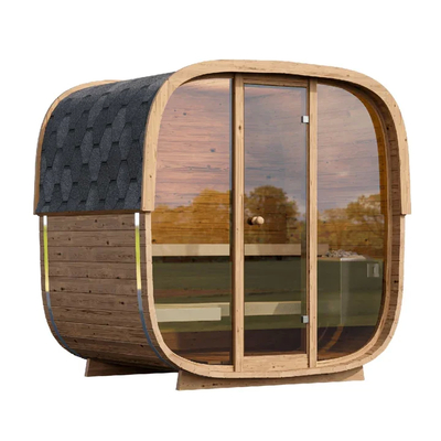 ปรับระบายอากาศ Hemlock Sauna กลางแจ้งแห้ง ด้วยระบบดนตรี Bluetooth