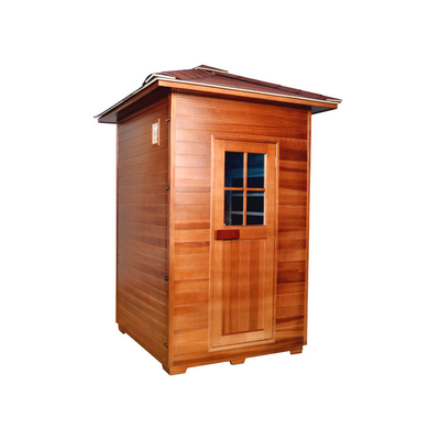 แคนาดา Hemlock ไม้ Handle Outdoor Dry Sauna ขนาด 2 คน
