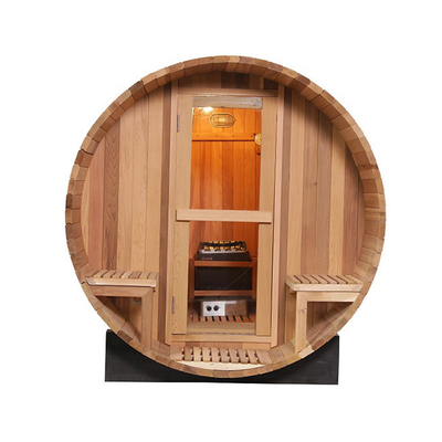 Canada Red Cedar Wood ห้องซาวน่าบาร์เรลกลางแจ้ง 180x240cm