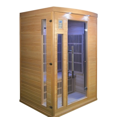 หน้าแรก 2 คน Far Infrared Sauna ไม้เนื้อแข็ง 1750W Power