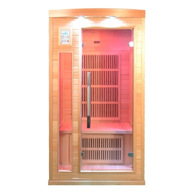 หน้าแรก 2 คน Far Infrared Sauna ไม้เนื้อแข็ง 1750W Power