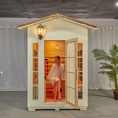 ห้องอบไอน้ำซาวน่าไม้อินฟราเรดรวมแคนาดา Red Cedar