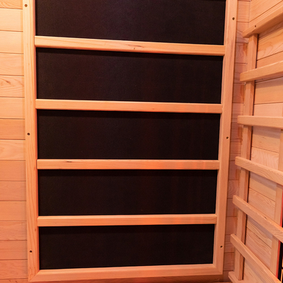 Canada Hemlock Wooden Outdoor Full Spectrum ห้องซาวน่าอินฟราเรด 2 คน Size