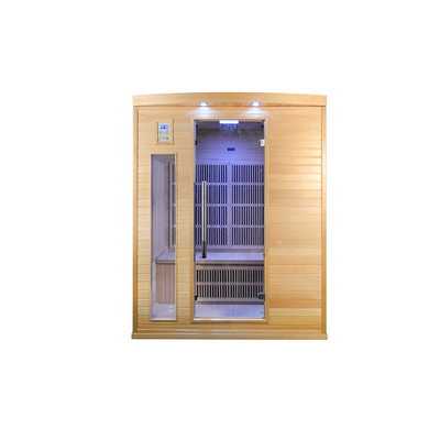 Hemlock Solid Wood Dry Far Infrared Sauna สำหรับบ้านขนาด 3 คน