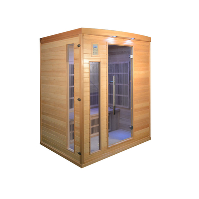 Hemlock Solid Wood Dry Far Infrared Sauna สำหรับบ้านขนาด 3 คน