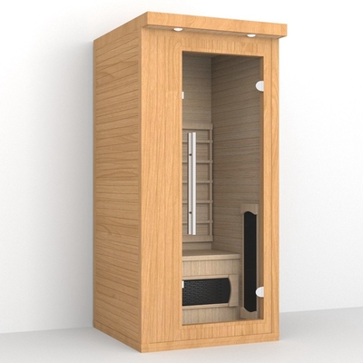 บ้านในร่มไม้ Hemlock 1 คนห้องซาวน่าอินฟราเรด 1350W