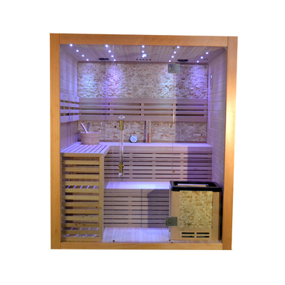 Hemlock Wood Home Indoor Saunas ห้องอบไอน้ำสำหรับ 4 - 6 ท่าน
