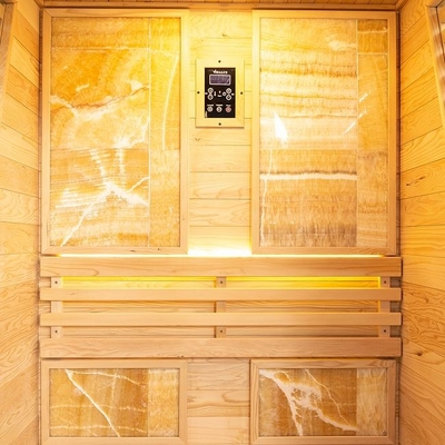 Red Cedar Wooden Home Indoor Traditional Steam Sauna สำหรับ 2 ท่าน