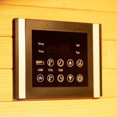 หน้าแรก Hemlock Wood Carbon Fiber Heating Far Infrared Sauna Cabin 2 Person