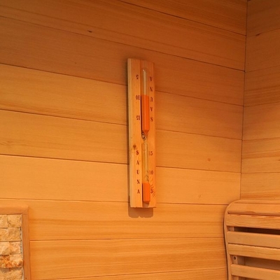 Hemlock เตาไฟฟ้า เครื่องทำความร้อน ห้องอบไอน้ำไม้ในร่ม ห้องซาวน่า 2 คน