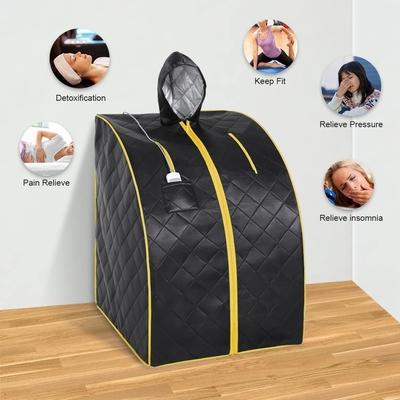 1050W Home Full Body สำหรับ 1 คนขนาดแบบพกพาซาวน่าอินฟราเรดพร้อมหมวก
