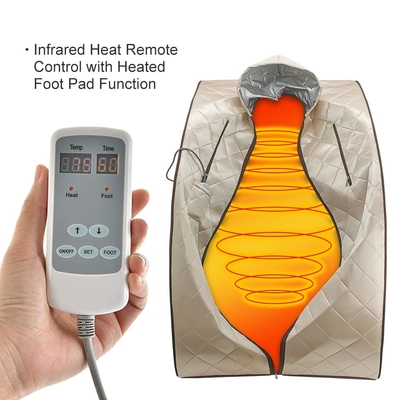 Smartmak 1050W บ้านในร่ม 1 คนเต็นท์ซาวน่าอินฟราเรดไกลพร้อมหมวก