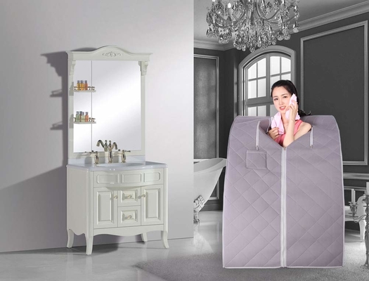 Home 1 Person SPA Relaxation Portable Infrared Sauna Kit พับได้ 1050W