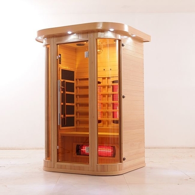 Deluxe Solid Wood Full Spectrum And Carbon Heater ซาวน่าอินฟาเรด 2 คนในร่ม