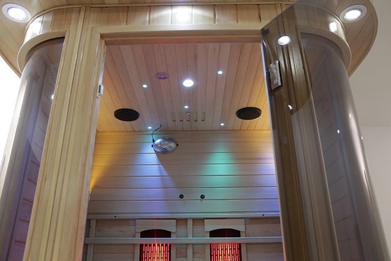 Deluxe Solid Wood Full Spectrum And Carbon Heater ซาวน่าอินฟาเรด 2 คนในร่ม