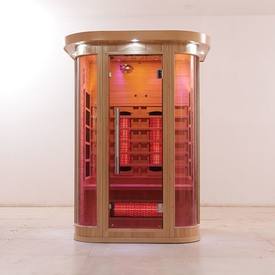 Deluxe Solid Wood Full Spectrum And Carbon Heater ซาวน่าอินฟาเรด 2 คนในร่ม