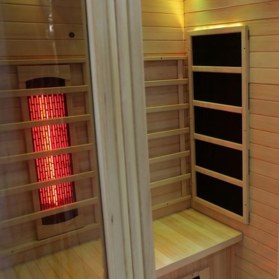 Deluxe Solid Wood Full Spectrum And Carbon Heater ซาวน่าอินฟาเรด 2 คนในร่ม