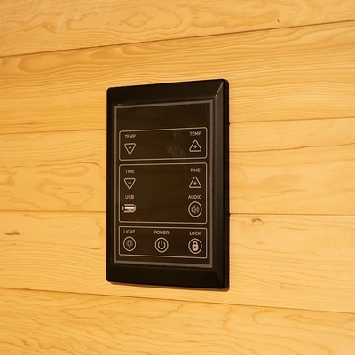 ห้องซาวน่าอบไอน้ำสำหรับครอบครัว 3KW ในร่มไม้เนื้อแข็งสำหรับ 3 คน