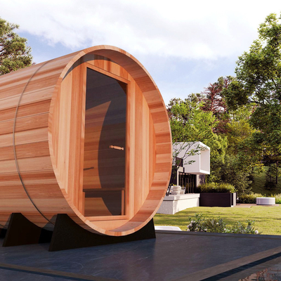 รับประกัน 1 ปี Wood Barrel Sauna สำหรับใช้ในบ้านและในเชิงพาณิชย์