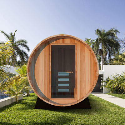รับประกัน 1 ปี Wood Barrel Sauna สำหรับใช้ในบ้านและในเชิงพาณิชย์