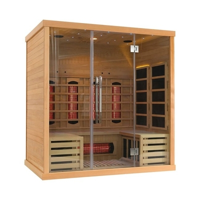 High Tech Health Digital Controller Far Infrared Sauna Room 2700W 4 Person