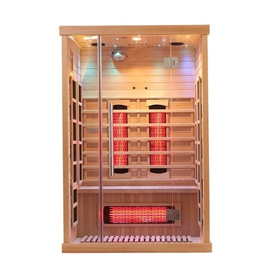 Digital Hemlock Wood Far Infrared Sauna พร้อมช่วงเวลา 0-60 นาที