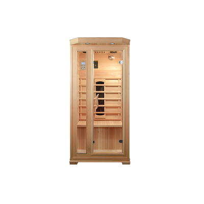สี่เหลี่ยม Hemlock Home Sauna Room กระจกนิรภัย 8 มม. รับประกัน 1 ปี