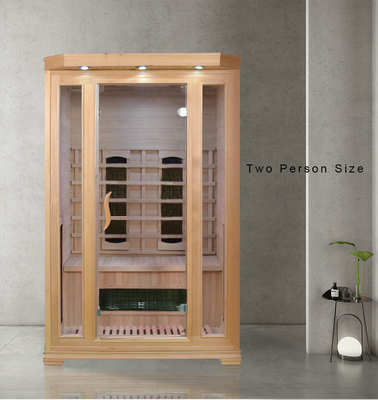 ห้องซาวน่าในบ้าน 110 - 240V พร้อมแผงควบคุมคอมพิวเตอร์กระจกนิรภัย 8 มม