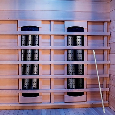Canadian Hemlock 2 Person 1750W Home Sauna Room พร้อมระบบความปลอดภัย