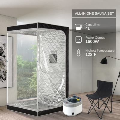 หน้าต่างโปร่งใส Sauna Steam พกพา ประหยัดเวลาสําหรับ Gym หรือ Sauna Salon ผล