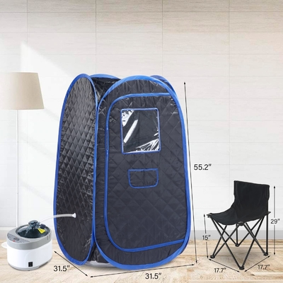 ผ้ากันน้ํา 1 คน เซาวน่าเต็นท์ เซาวน่าควายพกพา 1500W พลังงาน