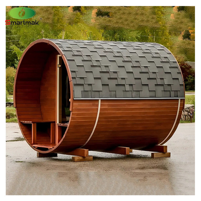 โมเดิร์น Outdoor กันน้ํา ซัลติกวู้ด Sauna 2 - 6 คน เตาอบร้อน Sauna บาร์เรล