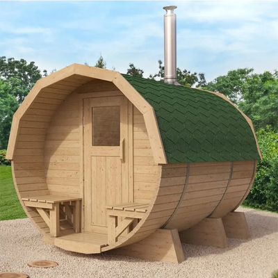 โมเดิร์น Outdoor กันน้ํา ซัลติกวู้ด Sauna 2 - 6 คน เตาอบร้อน Sauna บาร์เรล