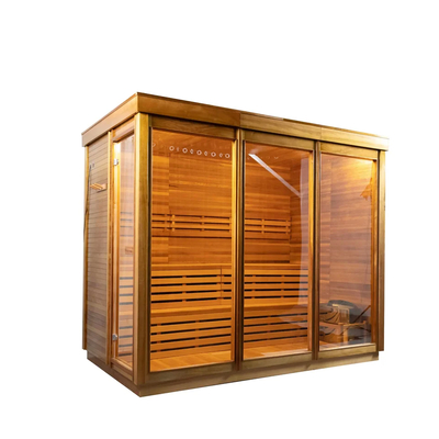 แผนควบคุมจอสัมผัส 6KW เตาอบอบอุ่น ห้องสาวน่าสเตม Hemlock / ห้องสาวน่าสเตม Red Cedar ด้วยไฟ LED