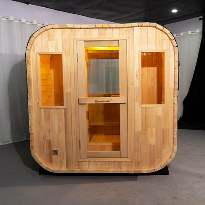 ปรับระบายอากาศ Hemlock Sauna กลางแจ้งแห้ง ด้วยระบบดนตรี Bluetooth