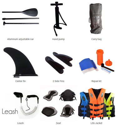 CE ขนาดใหญ่ Stand Up Inflatbale Paddble Board 10cm ~ 15cm