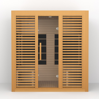 2700W Hemlock Wood 4 คน Far Infrared Sauna ลดน้ำหนัก