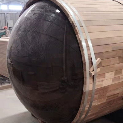 Red Cedar Wood Barrel Sauna 180x240CM ซาวน่ากลางแจ้งพร้อม Panonamic