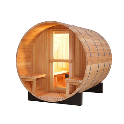 ห้องซาวน่าถังไม้ Hemlock ของแคนาดากลางแจ้ง 4500W