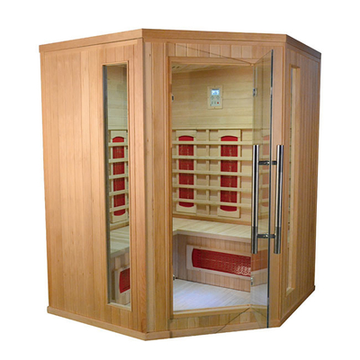 ครัวเรือน 3 คนมุมซาวน่า Red Cedar Wood Custom Home Sauna