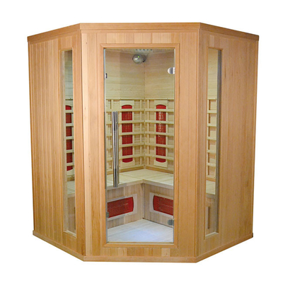 ครัวเรือน 3 คนมุมซาวน่า Red Cedar Wood Custom Home Sauna
