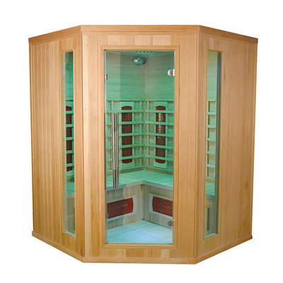 ครัวเรือน 3 คนมุมซาวน่า Red Cedar Wood Custom Home Sauna