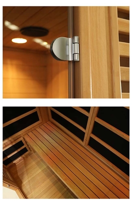คลื่นความร้อนในร่ม Home Sauna ห้องสำหรับ 2 ท่าน EMF ต่ำ