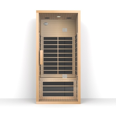 1350W Red Cedar Sauna Room ซาวน่าอินฟราเรดในร่มสำหรับคนเดียว